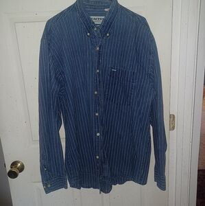 Cactus clothing men's denim button up shirt size XL